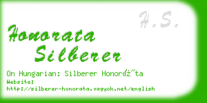 honorata silberer business card